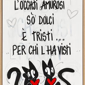 Gemälde, L'occhji amurosi sò dolci é tristi..., Catzpunk