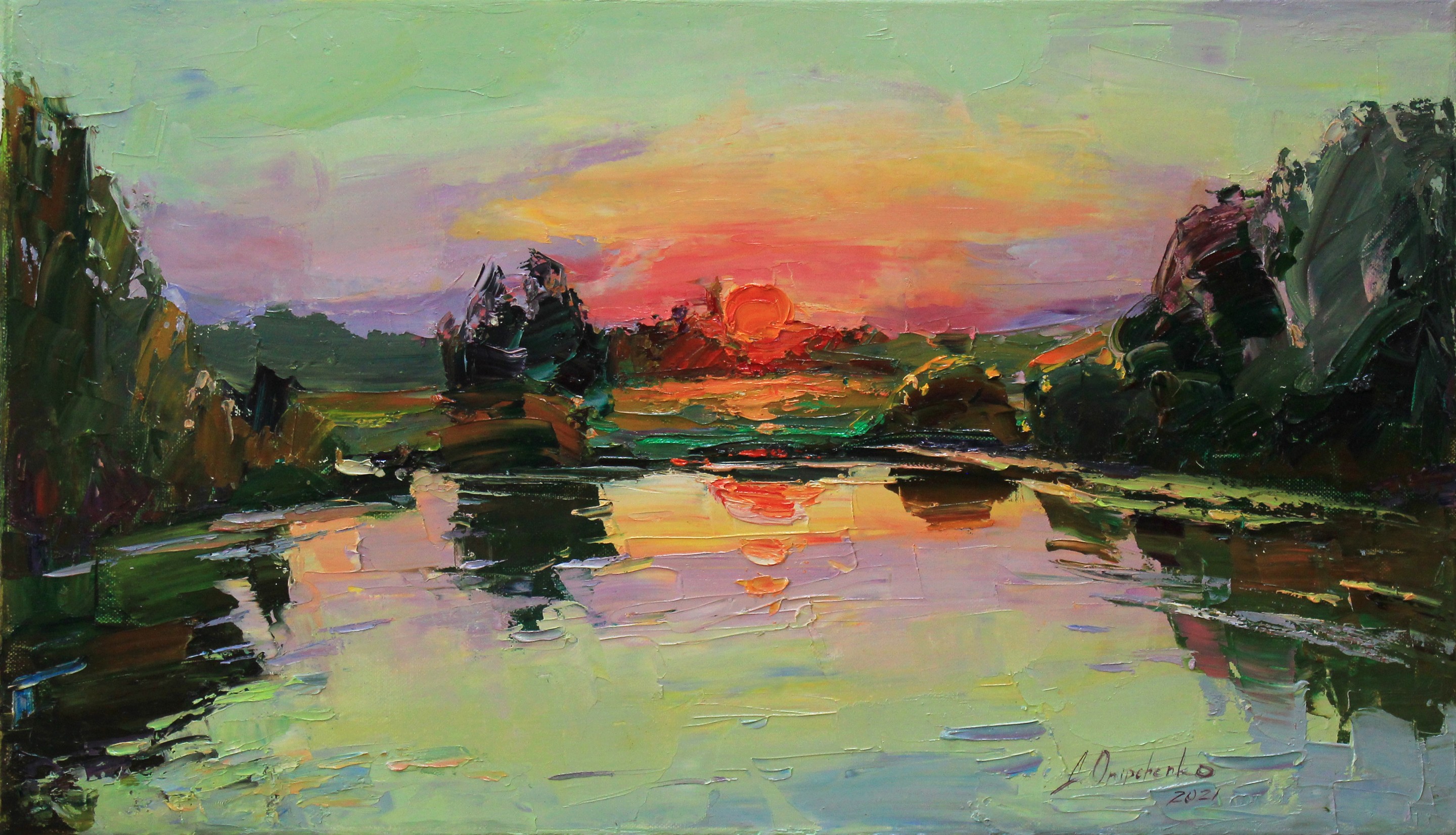 Alisa Onipchenko-Cherniakovska, Bright sunset Alisa Onipchenko-Cherniakovska, Bright sunset