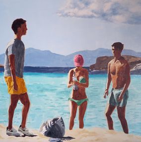 Gemälde, Formentera Beach 10, Karine Bartoli