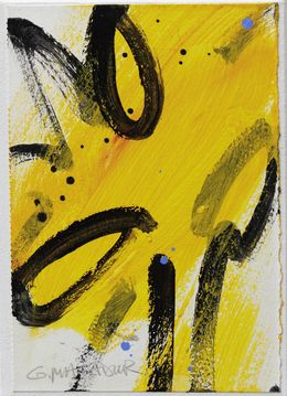 Peinture, Série : Poisson-Feuilles  - Langage graphique du végétal et fluidité de la ligne, Gwenaëlle Magadur