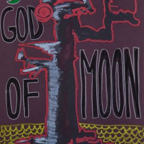 Painting, God of Moon, Lola Sergounine