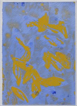Peinture, Série : Poisson-Feuilles  - Langage graphique du végétal et fluidité de la ligne, Gwenaëlle Magadur