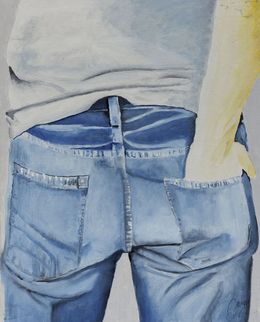 Painting, Jean qui pleure - Figuration humoristique entre titre et oeuvre, Janek