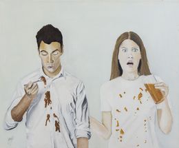 Peinture, Partage des tâches - Figuration humoristique entre titre et oeuvre, Janek