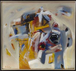 Peinture, Winter holiday with an elephant, Anatoly Kost