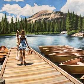 Gemälde, To the Lake, Thomas Saliot