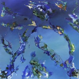 Peinture, Metamorphose V - Thème de l'oxydation, matière et couleur, Anne Pommier