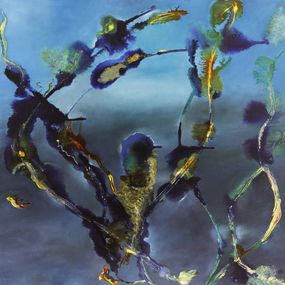 Gemälde, Metamorphose II - Thème de l'oxydation, matière et couleur, Anne Pommier