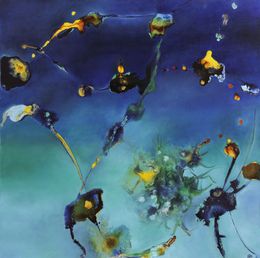 Peinture, Metamorphose III - Thème de l'oxydation, matière et couleur, Anne Pommier