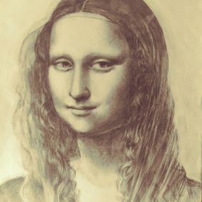 Zeichnungen, Mona Lisa colorless, Ana Maria Kis
