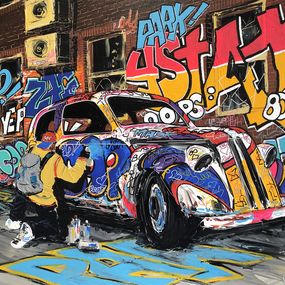 Peinture, Old car, Pierre Barillot