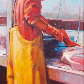 Gemälde, Fisherman, Veronica Schmitt