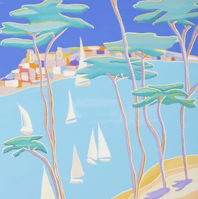 Painting, Paisible été à Saint Tropez, Sophie Petetin
