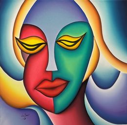 Gemälde, Woman in Love, Hani Badawi Leo