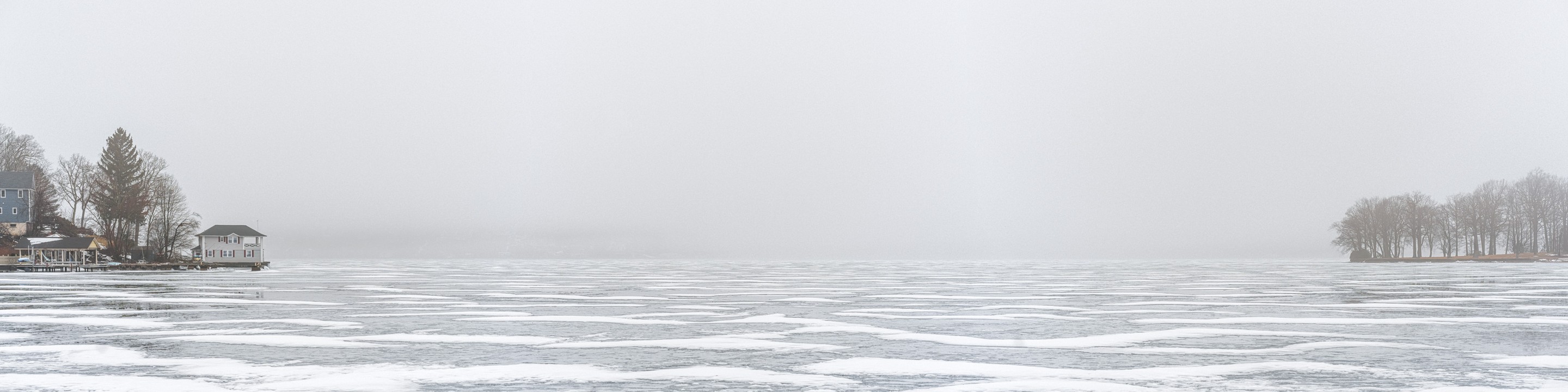 Beyti Barbaros, Panoramic winter lake scene Beyti Barbaros, Panoramic winter lake scene
