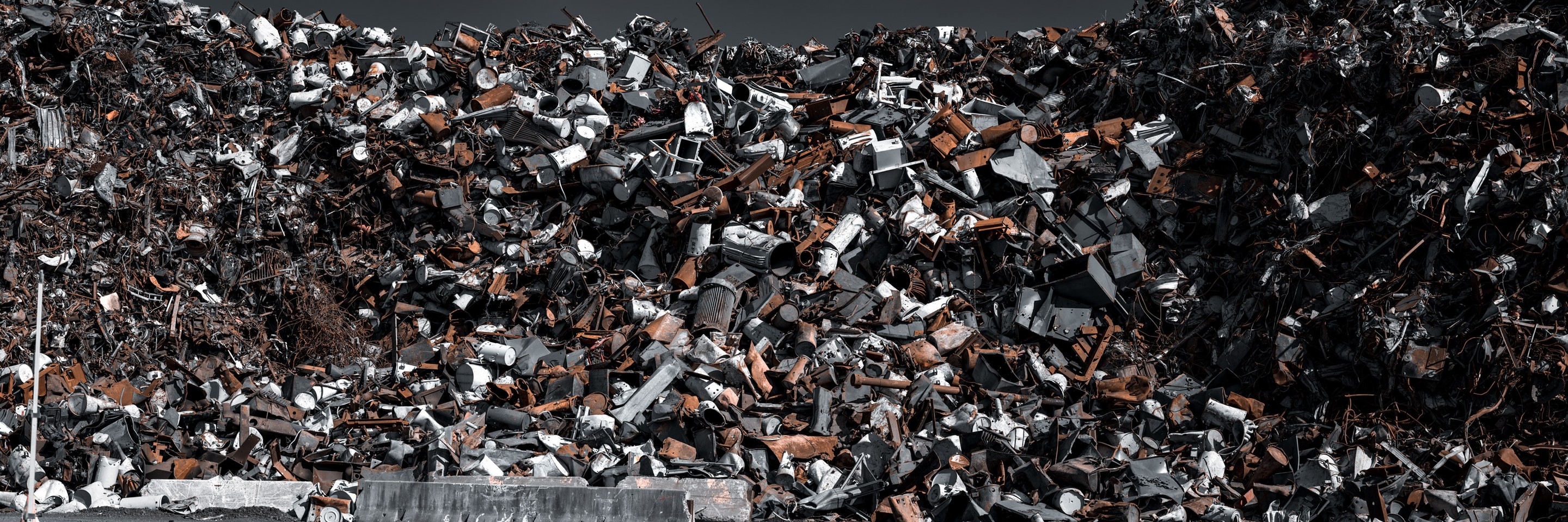 Beyti Barbaros, Panoramic Metal Scrapyard in a port terminal Beyti Barbaros, Panoramic Metal Scrapyard in a port terminal