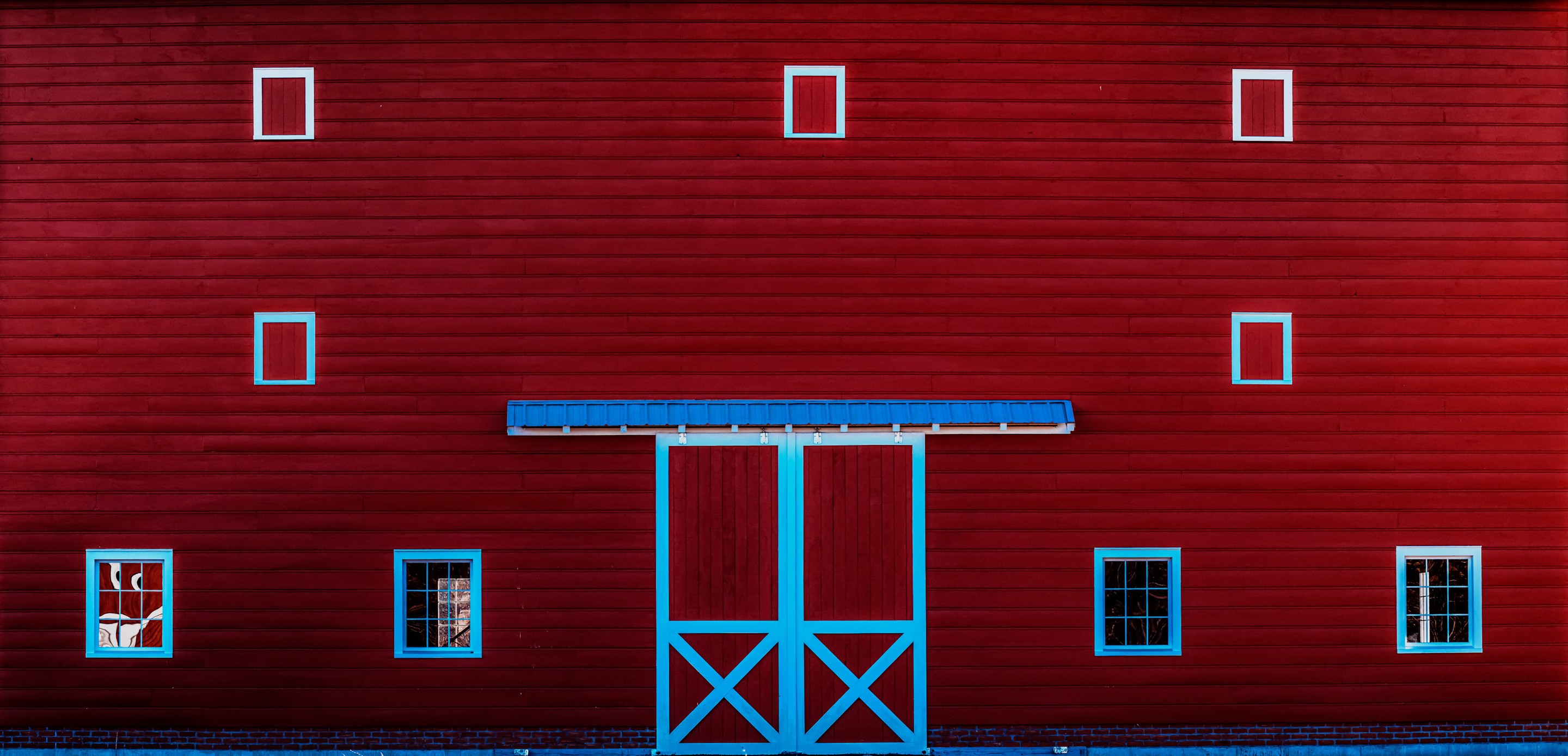 Beyti Barbaros, Panoramic Red Barn Beyti Barbaros, Panoramic Red Barn