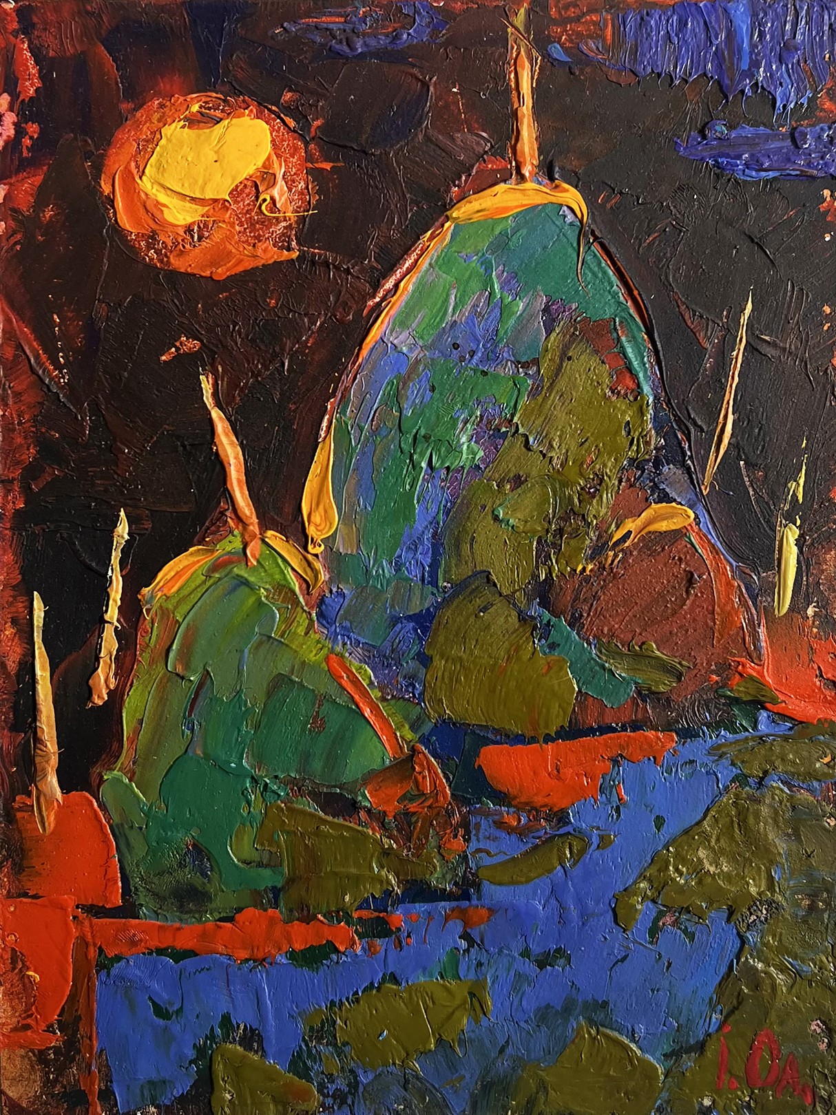 Ivanyuk Oleksiy, Yellow moon in the field Ivanyuk Oleksiy, Yellow moon in the field