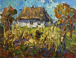Gemälde, Autumn gardening time, Ivanyuk Oleksiy
