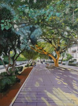 Gemälde, N° 1275  Tel Aviv. Boulevard Ben Gurion., R. Cavalié