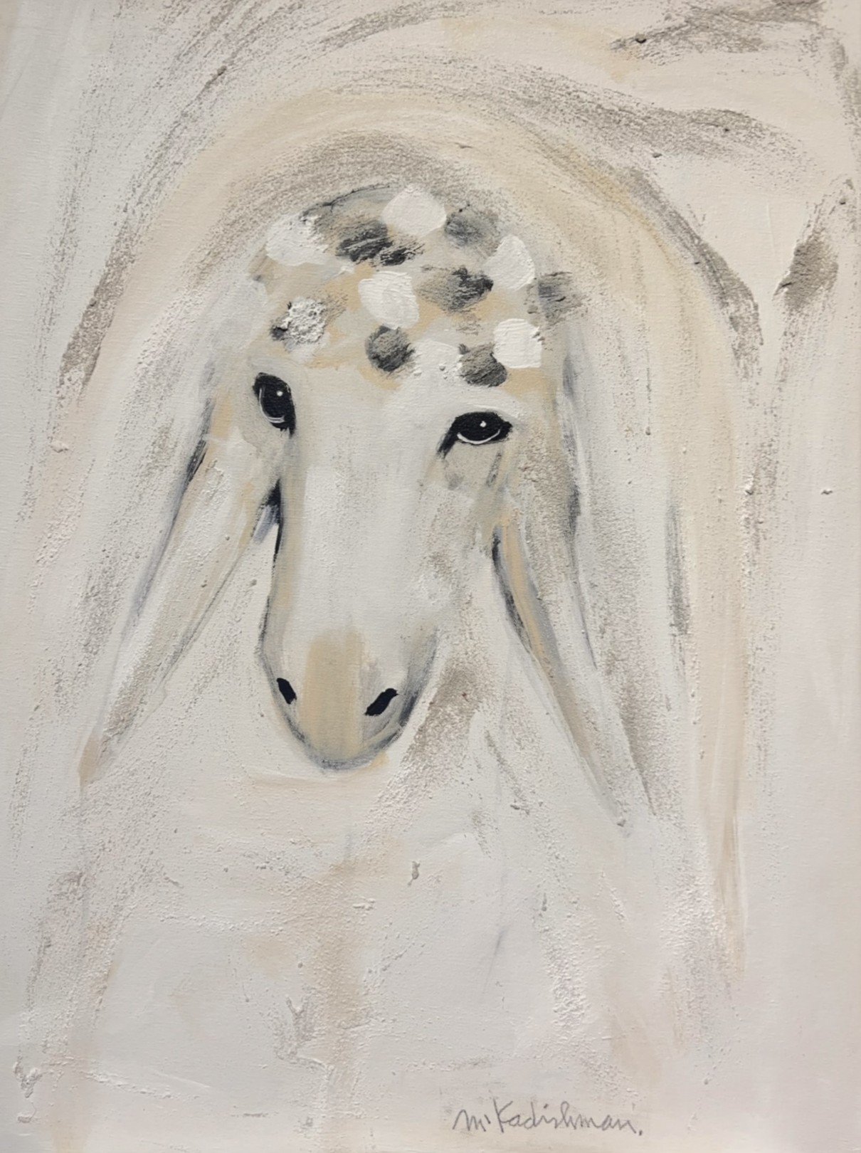 Menashe Kadishman, Innocent Sheep Menashe Kadishman, Innocent Sheep