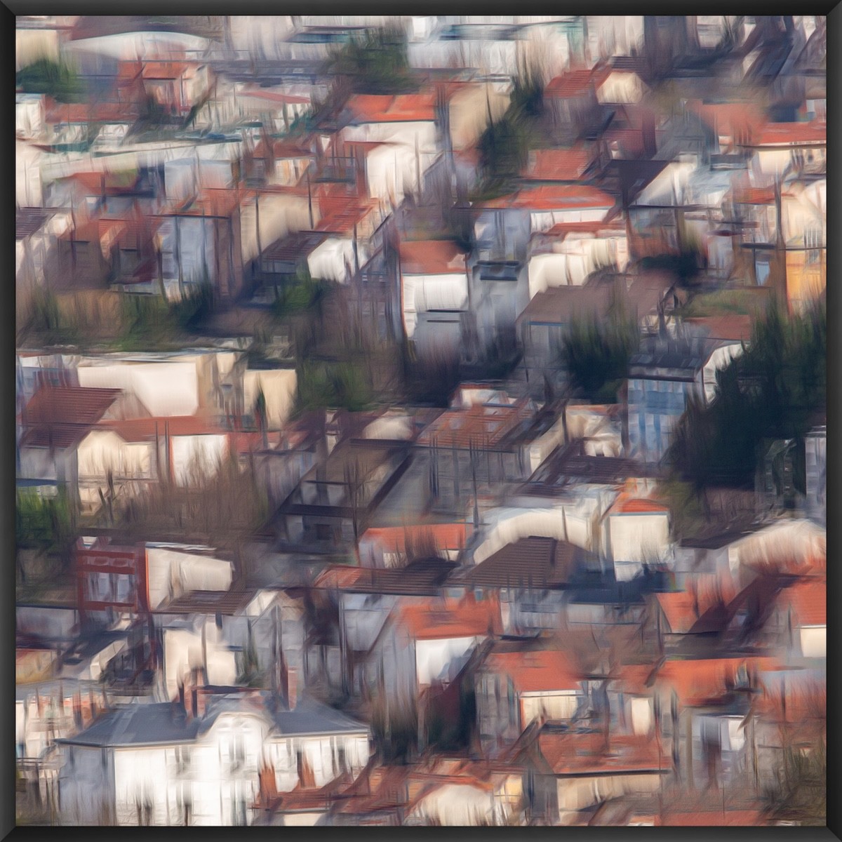 Fan LI, Les toits de maisons, Meudon Fan LI, Les toits de maisons, Meudon