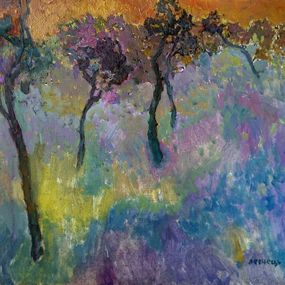 Gemälde, Trees, Yaroslav Leonets
