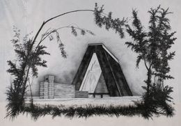 Fine Art Drawings, Dark Forest, Kubinka, Taisia Korotkova