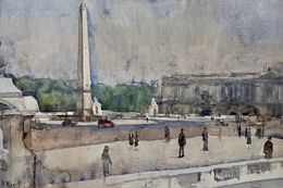 Gemälde, Place de la Concorde Réf : CPBD1116, André-Léon Vivrel