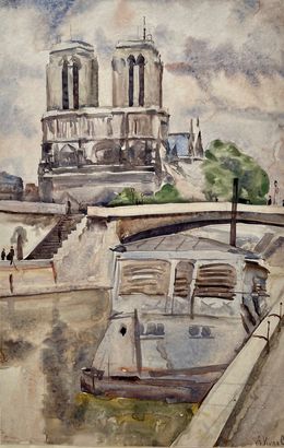 Gemälde, Notre-Dame de Paris  Réf : CPBD1118, André-Léon Vivrel
