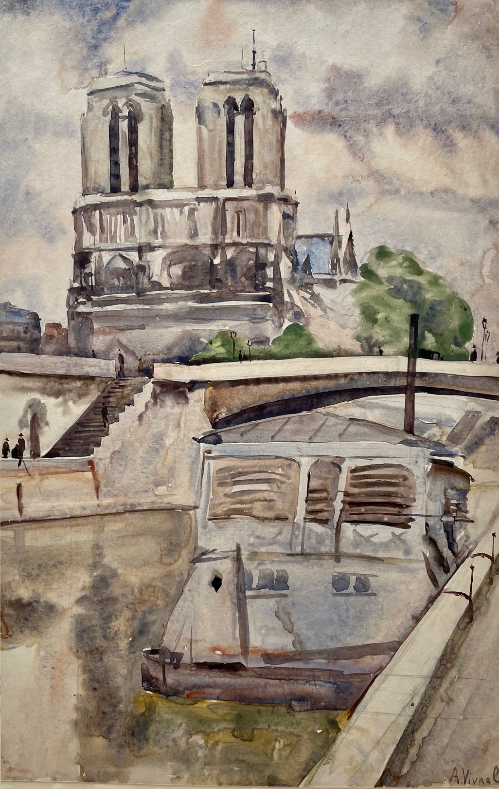 André-Léon Vivrel, Notre-Dame de Paris Réf : CPBD1118 André-Léon Vivrel, Notre-Dame de Paris Réf : CPBD1118