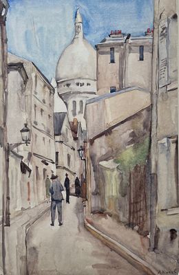 Gemälde, Le Sacré-Coeur Réf : CPBD1119, André-Léon Vivrel