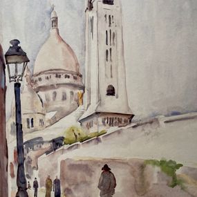 Gemälde, Vu sur le Sacré-Coeur Réf : CPBD1120, André-Léon Vivrel