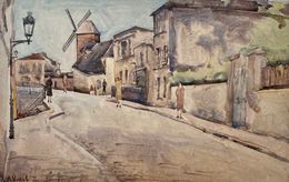 Gemälde, Le moulin de Montmartre Réf : CPBD1121, André-Léon Vivrel