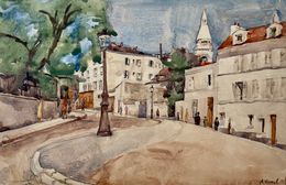 Gemälde, Montmartre  Réf : CPBD1123, André-Léon Vivrel