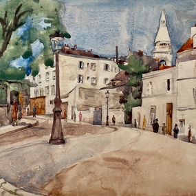 Gemälde, Montmartre  Réf : CPBD1123, André-Léon Vivrel