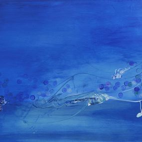 Peinture, Under the sea - Abstraction, exploration de paysages émotionnels, Corinne Prévost