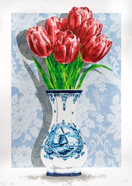 Édition, Tulpen - Red on Blue, Nils.Rva