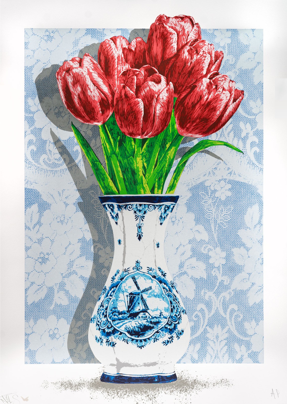 Nils.Rva, Tulpen - Red on Blue Nils.Rva, Tulpen - Red on Blue