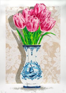 Édition, Tulpen - Pink on Gold, Nils.Rva