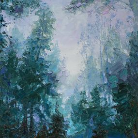 Gemälde, Foggy forest, Alisa Onipchenko-Cherniakovska