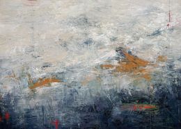 Gemälde, Deep End, Painting, Oil on Paper, Ana Monnaco