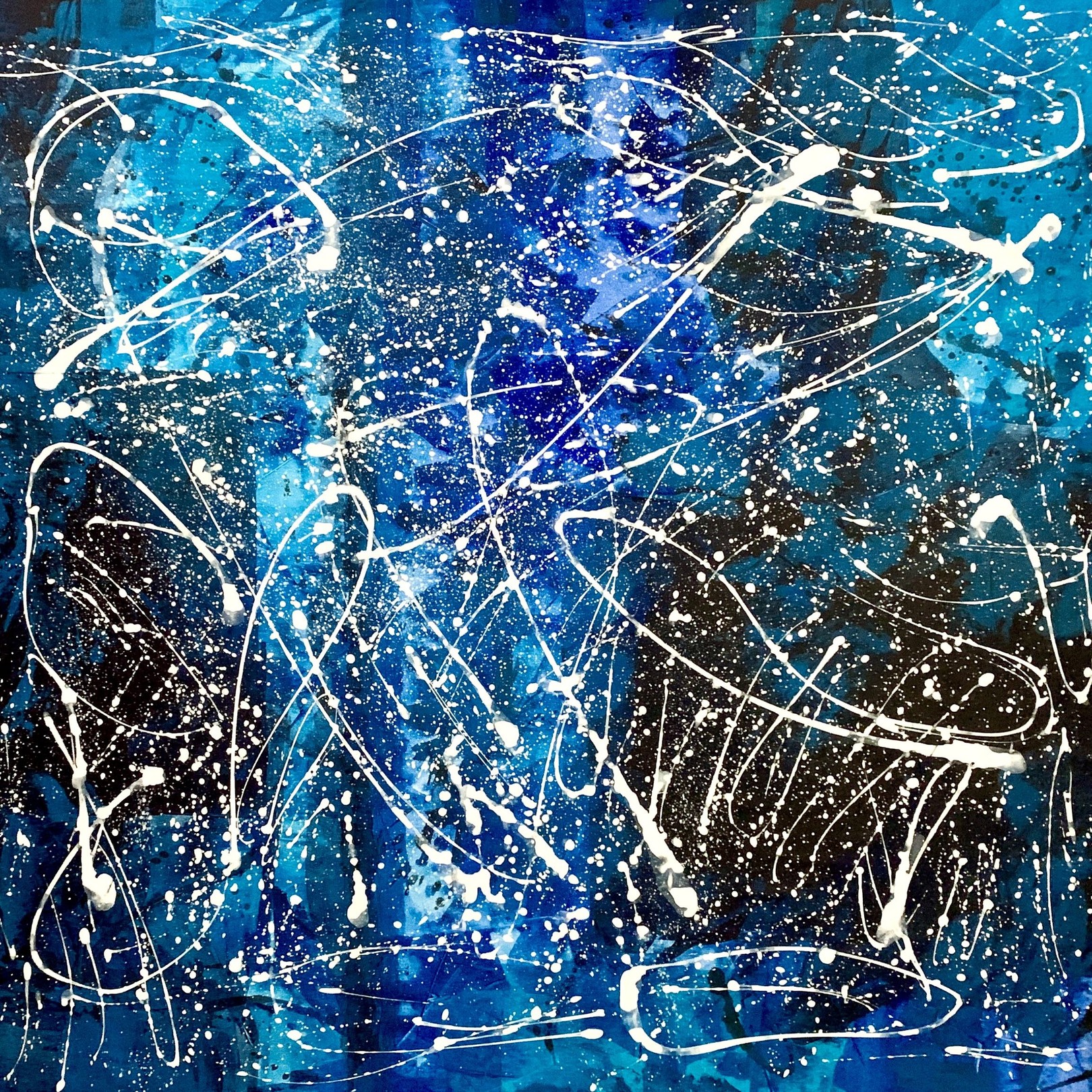 Anita Kaufmann, Blue boundless sky 3324 large blue abstract Anita Kaufmann, Blue boundless sky 3324 large blue abstract