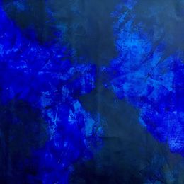 Gemälde, Blue abstract no. 3124 Beyond the sea, Anita Kaufmann