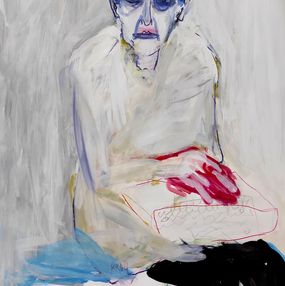 Fine Art Drawings, Woman with a handbag, Barbara Kroll