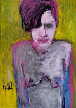 Gemälde, Pink nude, Barbara Kroll