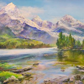 Fine Art Drawings, Taggart Lake Serenity, Bob Palmerton