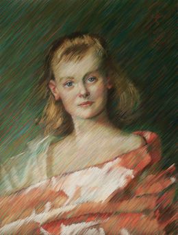 Fine Art Drawings, Portrait of Princess Wilhelmina - 23-08-24, Corné Akkers