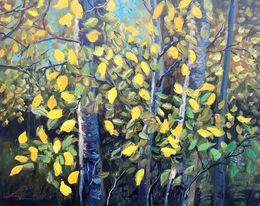 Painting, Forest scene, Elena Sokolova