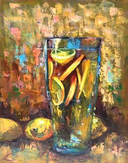 Painting, Lemon drink, Elena Sokolova
